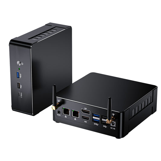 Mini PC with 12th/13th Gen Processor (i5-12450H/i7-12700H/i7-13700H/i9-12900H/i9-13900H)Desktop Computer, Triple Display, 2.5G LAN, WiFi 6e, VESA, Windows 11 Pro